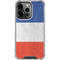 French Flag Distressed iPhone 15 Pro Clear Case